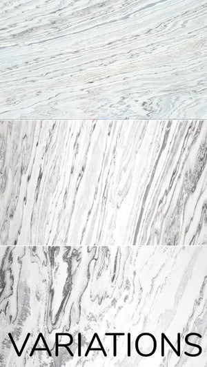 Slate-Lite ARCTIC WHITE Acoustic Panel Bookmatching Set – 6 Panels, 240 × 60 cm