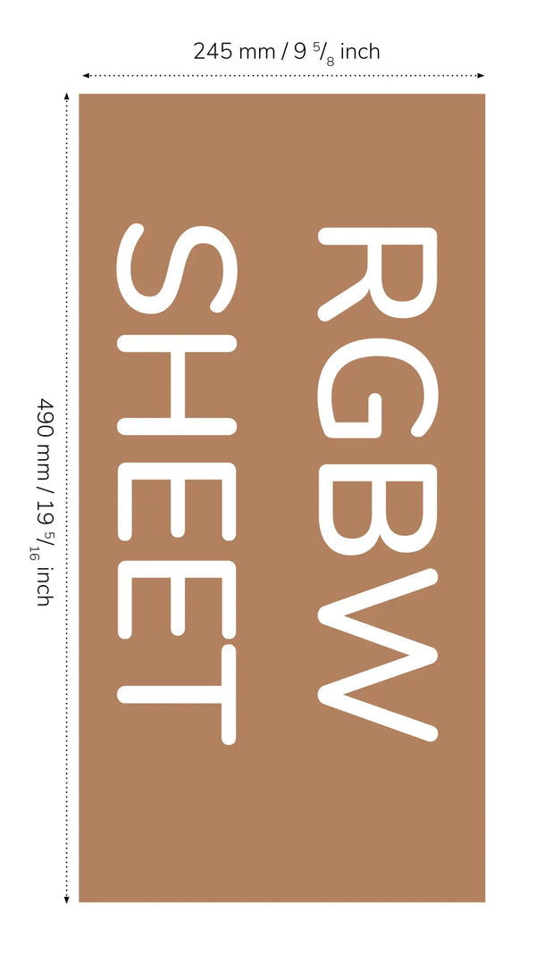 RGBW LED Sheet 19 5/16" × 9 5/8"