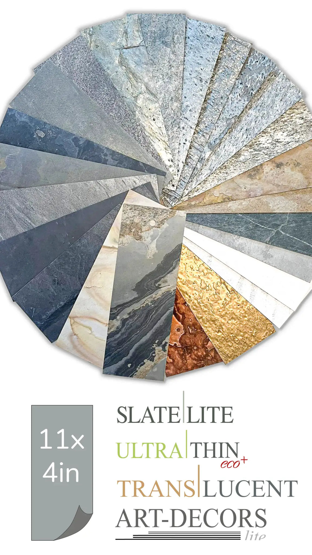 Slate-Lite Sample-Set 11 x 4 in⁠