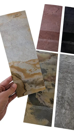 Slate Lite sample sheet 11 11/16 in x 4 1/8 in, sealed