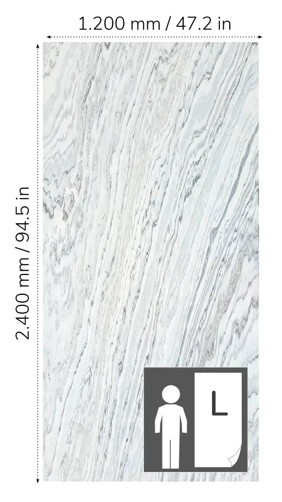 Translucent Arctic White Bookmatching⁠