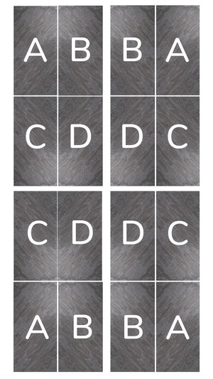 Translucent D. Black Bookmatching⁠