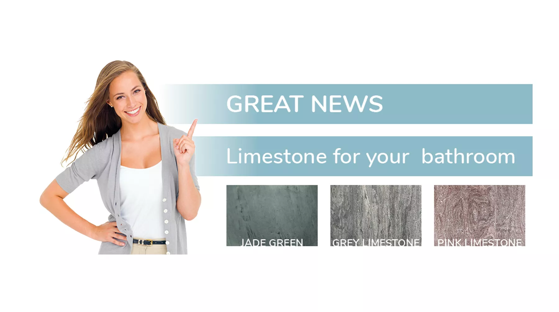 Great news: Limestone in your bathroom!